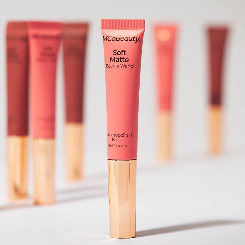 MCoBeauty - Soft Matte Beauty Wand Liquid Blush - Cosmopolitan - Buildable Cream Blush & Cheek Tint with Cushion Applicator - Long-Lasting & Blendable - All Skin Types - Vegan & Cruelty Free Makeup - Image 3